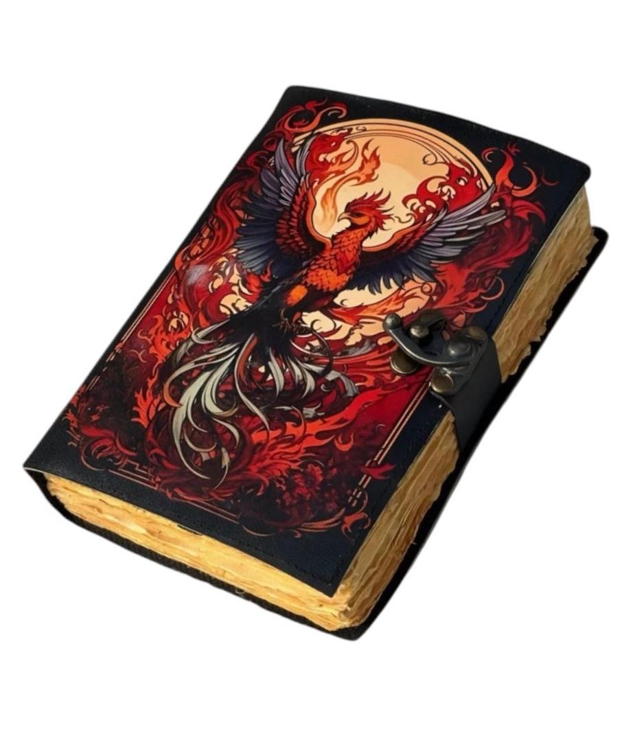 Spell Book of Shadows Journal Pagan Wiccan Leather Decor